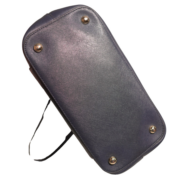 Michael Kors Navy Tote Work Bag Flap Front Pocket AV-1611 Corpcore Minimalist - Picture 9 of 16